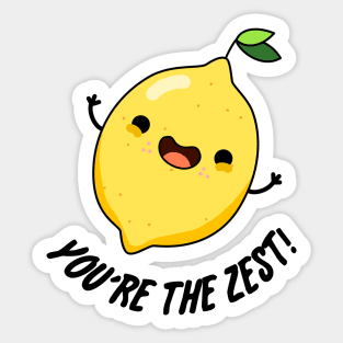 You're The Zest Cute Funny Lemon Fruit Pun Sticker